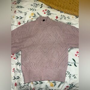Mauve Express Mock Neck Sweater